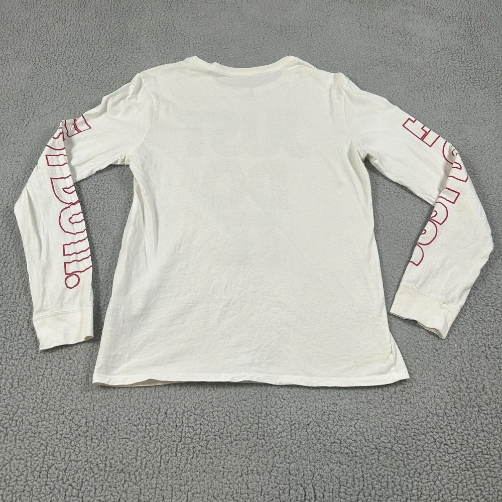 Nike Shirt Mens Medium‎ White Just Do It Long Sleeve Graphic Tee Tagless T-Shirt